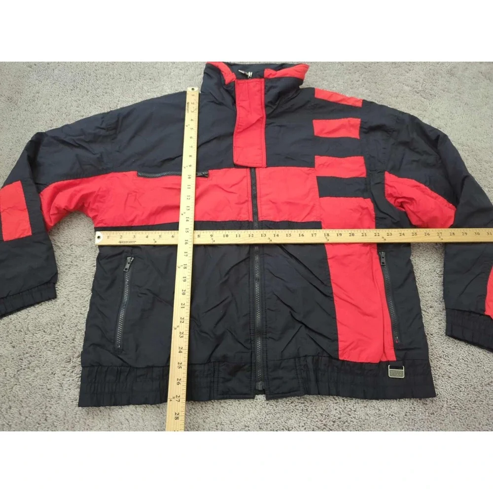 Vintage White Stag Ski Wear Jacket Mens Large Black Thinsulate Made in Hong Kong